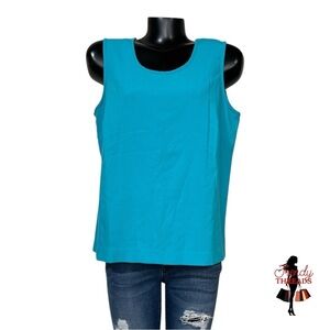 5/$25 ⭐️ Drapers & Damons Vintage 80s Tank Top Blue Large Single Stitch Shirt